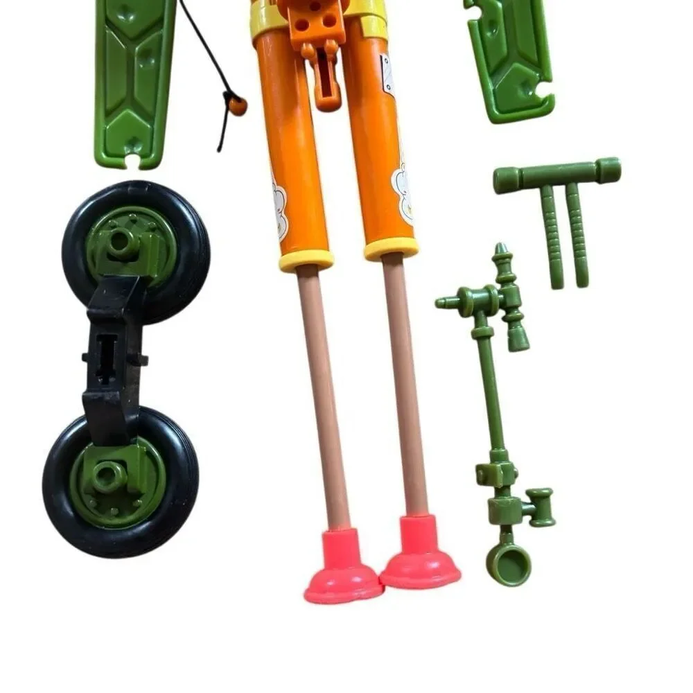 TMNT Teenage Mutant Ninja Turtles 1989 Double Barreled Plunger Gun
